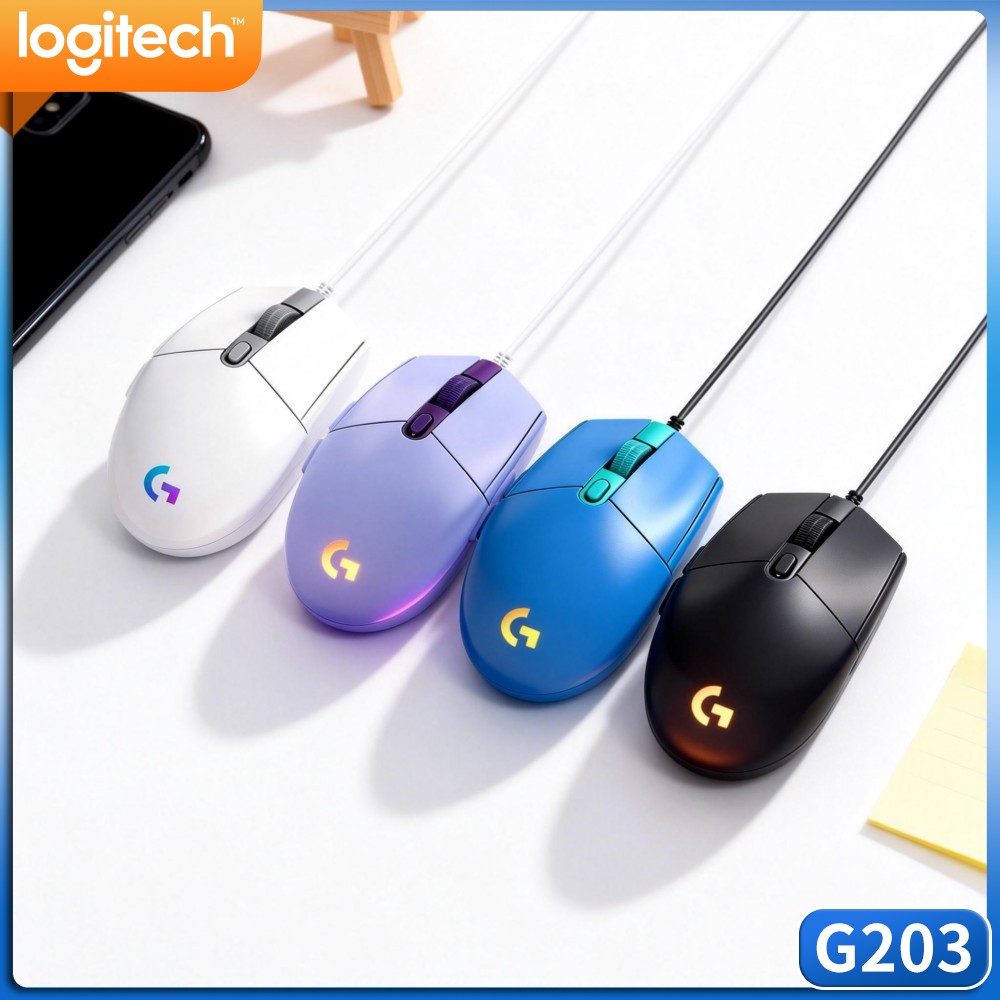Logitech Mouse G203 - Logitech G203 LIGHTSYNC Kablolu Oyun Mouse'u,