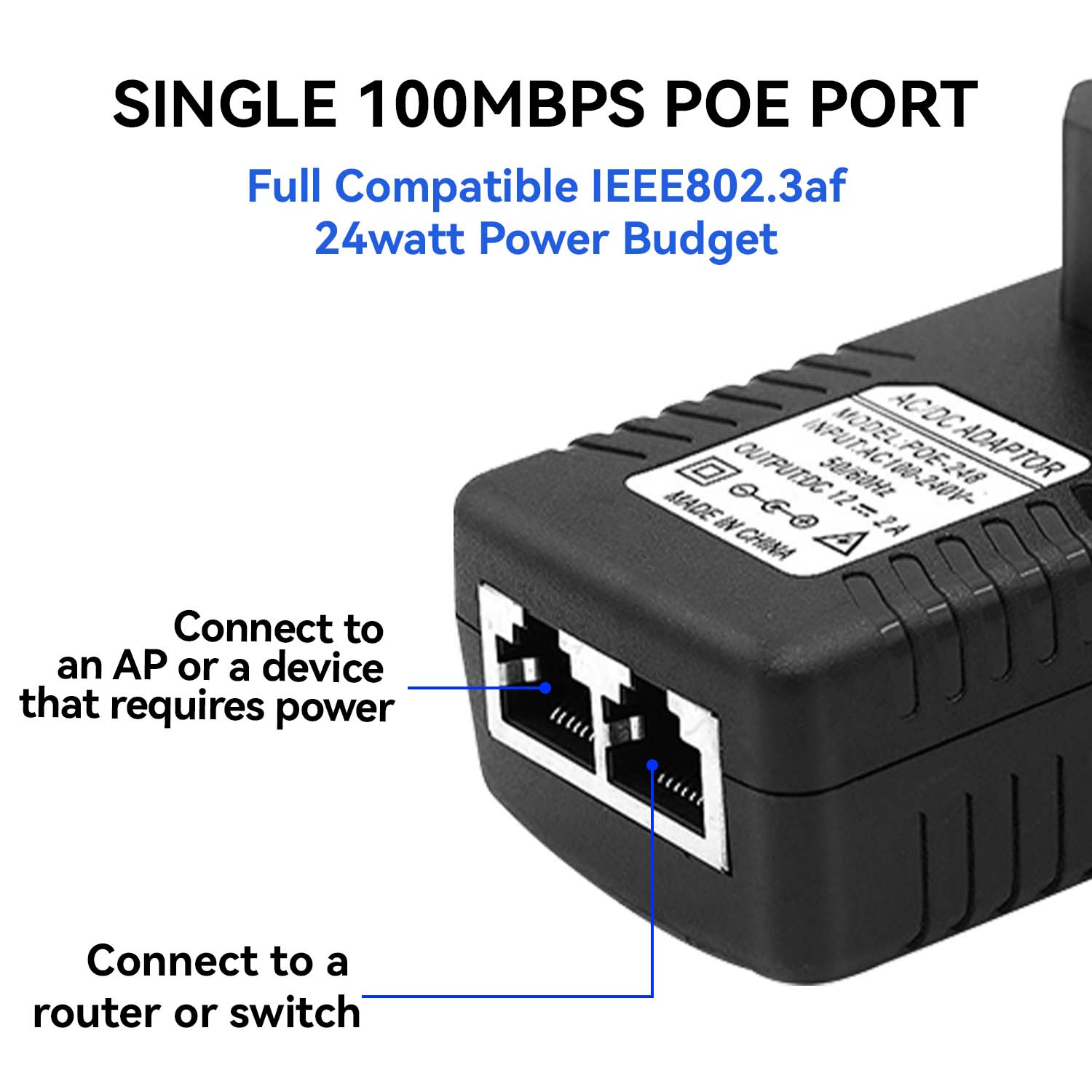 48V/12V POE Enjektör Ethernet  - Power Over Ethernet incelemesi ve fiyatı
